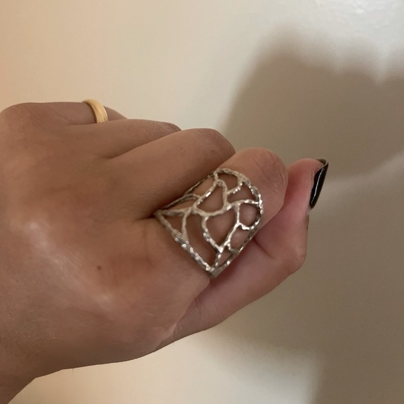 Silver Open Ring - Picture 3 of 6